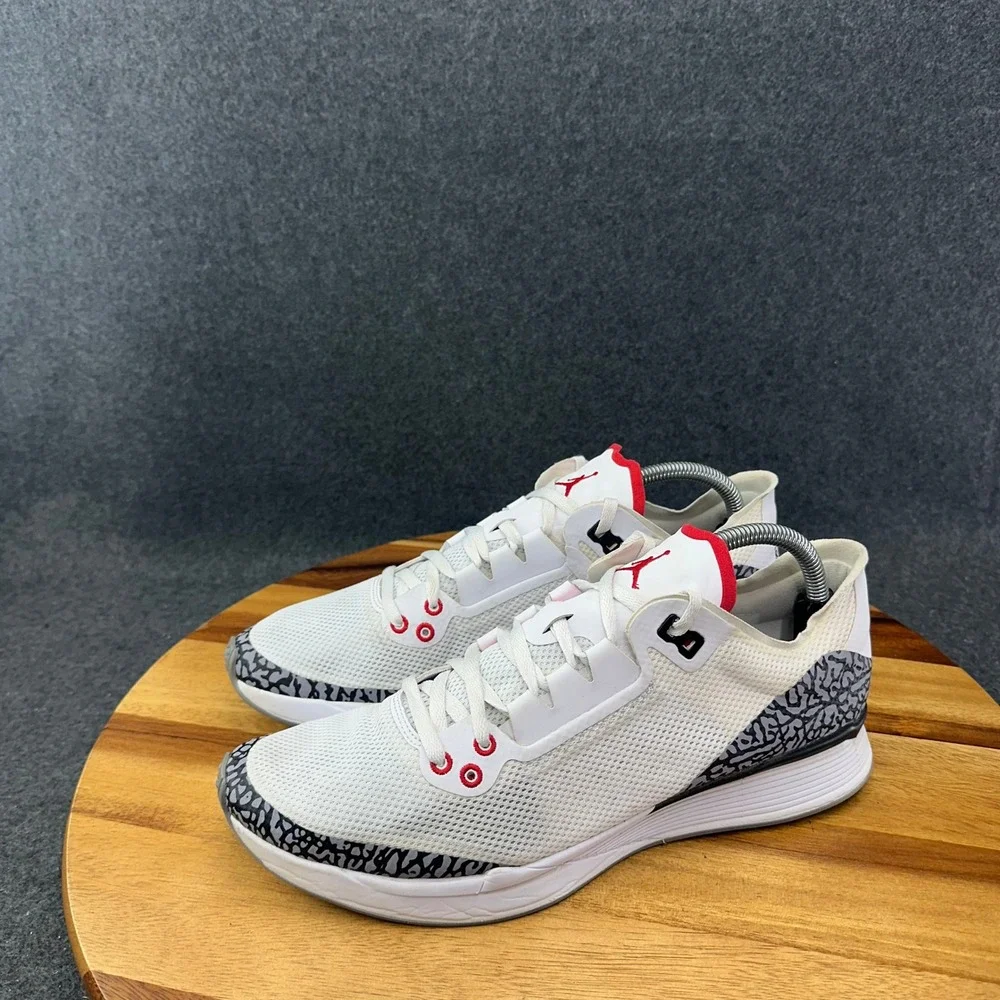 Nike Air Jordan 88 Racer Trainer White Cement Fire Red Shoes AV1200-100 Size 10